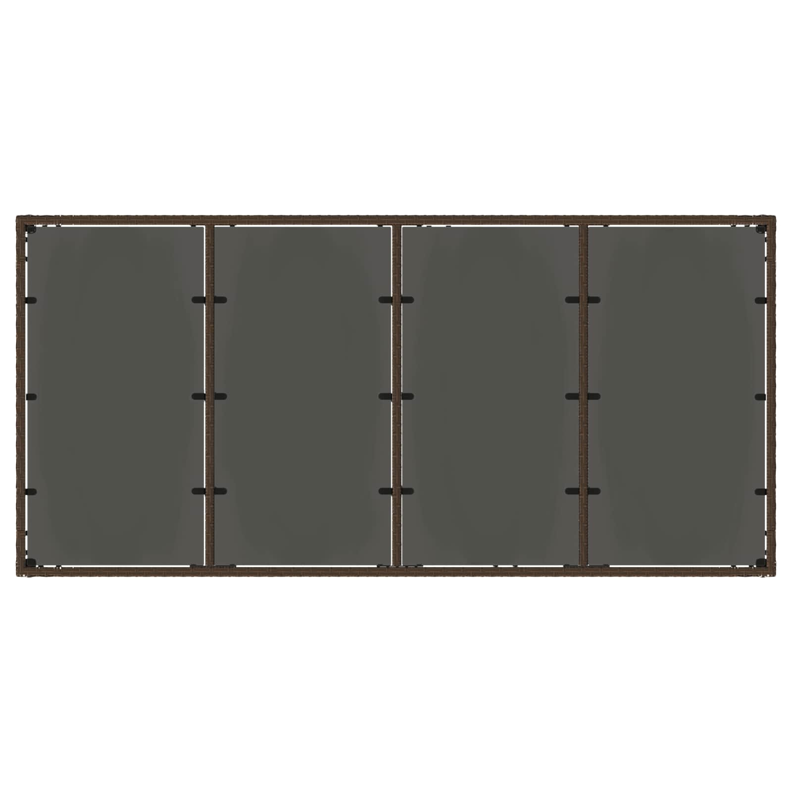 Комплект за хранене на открито 7 pcs полиратан – снимка 4