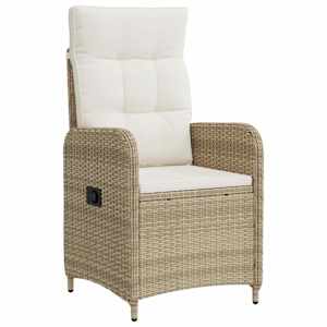 Zahradní jídelní sada 3 pcs Beige a krémová bílá - obrázek 4