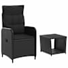 vidaXL Aia lounge komplekt 2 tk Must PE rattan ja pulberkattega teras