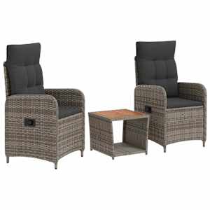 vidaXL Aia lounge komplekt 3 tk Helehall ja tumehall