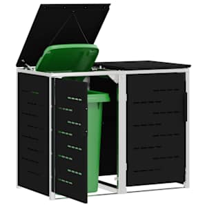 Skladování odpadkového kontejneru for 2 Bins 240L Nerezová ocel - obrázek 3