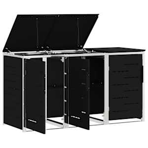 Skladování odpadkového kontejneru for 3 Bins 240L Nerezová ocel - obrázek 6