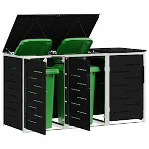 Skladování odpadkového kontejneru for 3 Bins 240L Nerezová ocel - obrázek 3