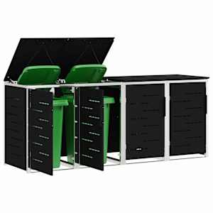 Skladování odpadkového kontejneru for 4 Bins 240L Nerezová ocel - obrázek 3