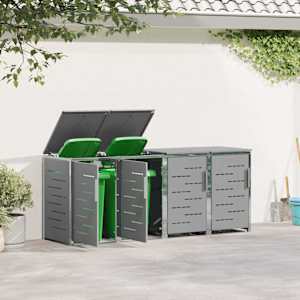 Skladování odpadkového kontejneru for 4 Bins 240L Nerezová ocel - obrázek 4