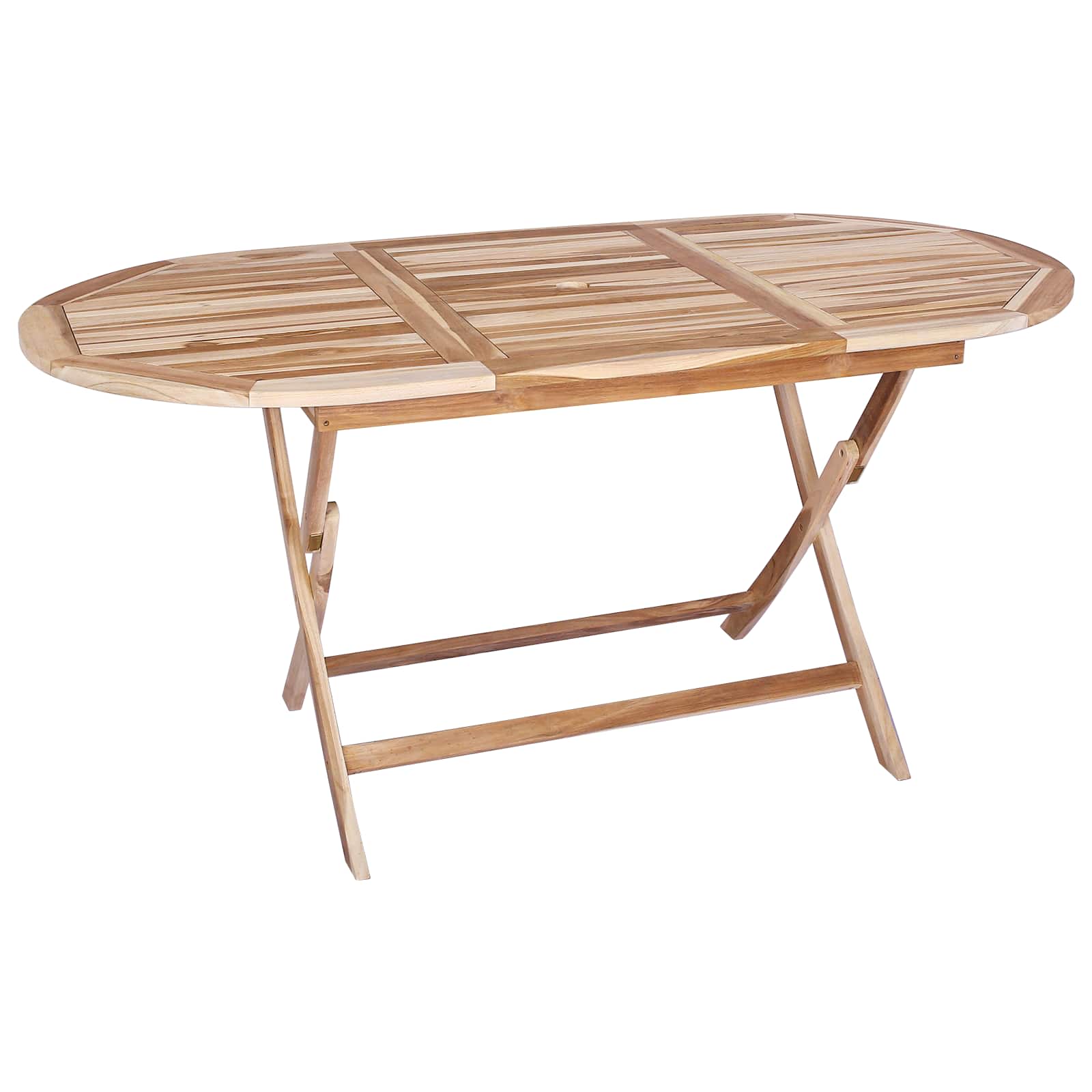 Set vrtn furniture 9 kos Naravna Trden tikov les - slika 3