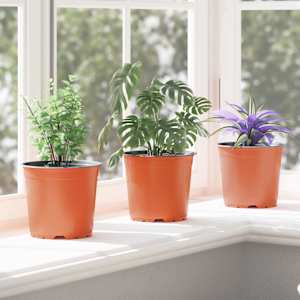 Květinový květináč 100 pcs Cihlová Ø 15 x 13 cm Plast - obrázek 5
