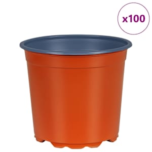 Květinový květináč 100 pcs Cihlová Ø 15 x 13 cm Plast - obrázek 4