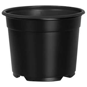 vidaXL &Uuml;mmargune lillepott 50 tk Must &Oslash; 10 x 8 cm Plastmass