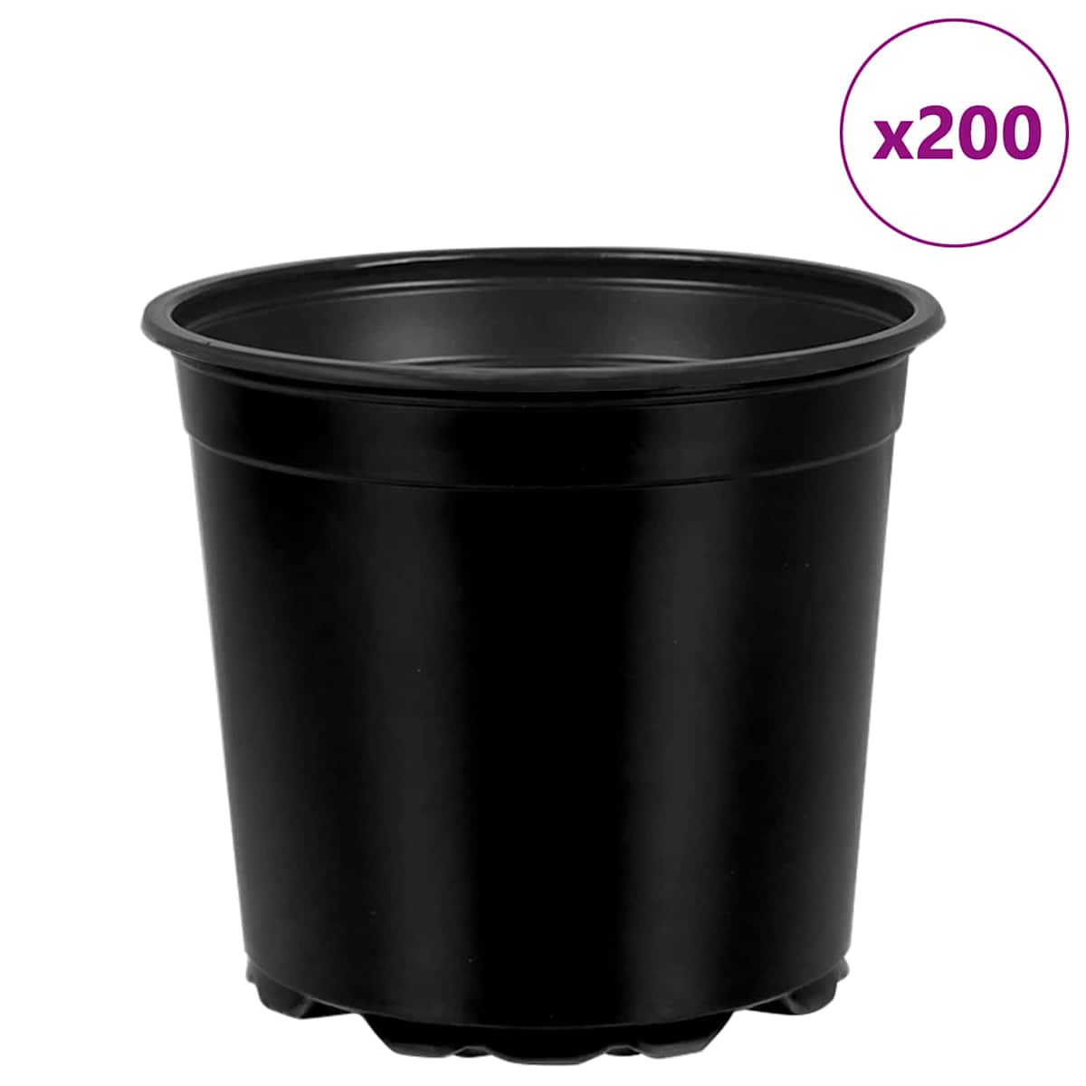 Rund Blomsterpotte Ø 15 x 13 cm Plastik - Billede 4