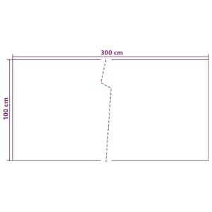 Balkonová clona Tmavě šedá 300 x 100 cm polyratan - obrázek 5