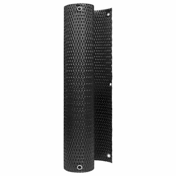 vidaXL R&otilde;dukate kinnitusaukudega 300 x 90 cm pol&uuml;rotang Must