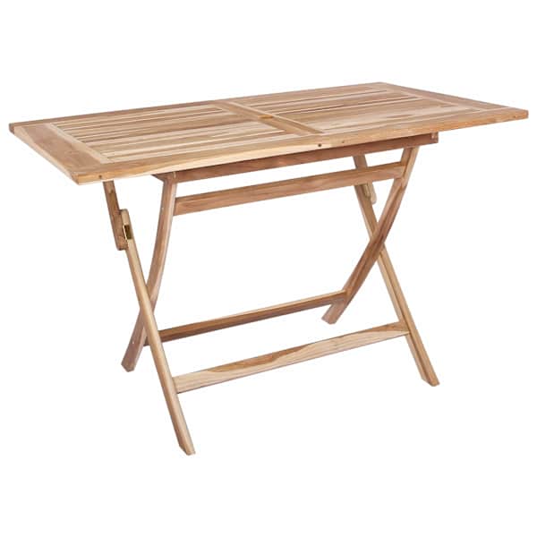 vidaXL Kokkuklapitav aia laud Naturaalne 120 x 70 x 75,5 cm