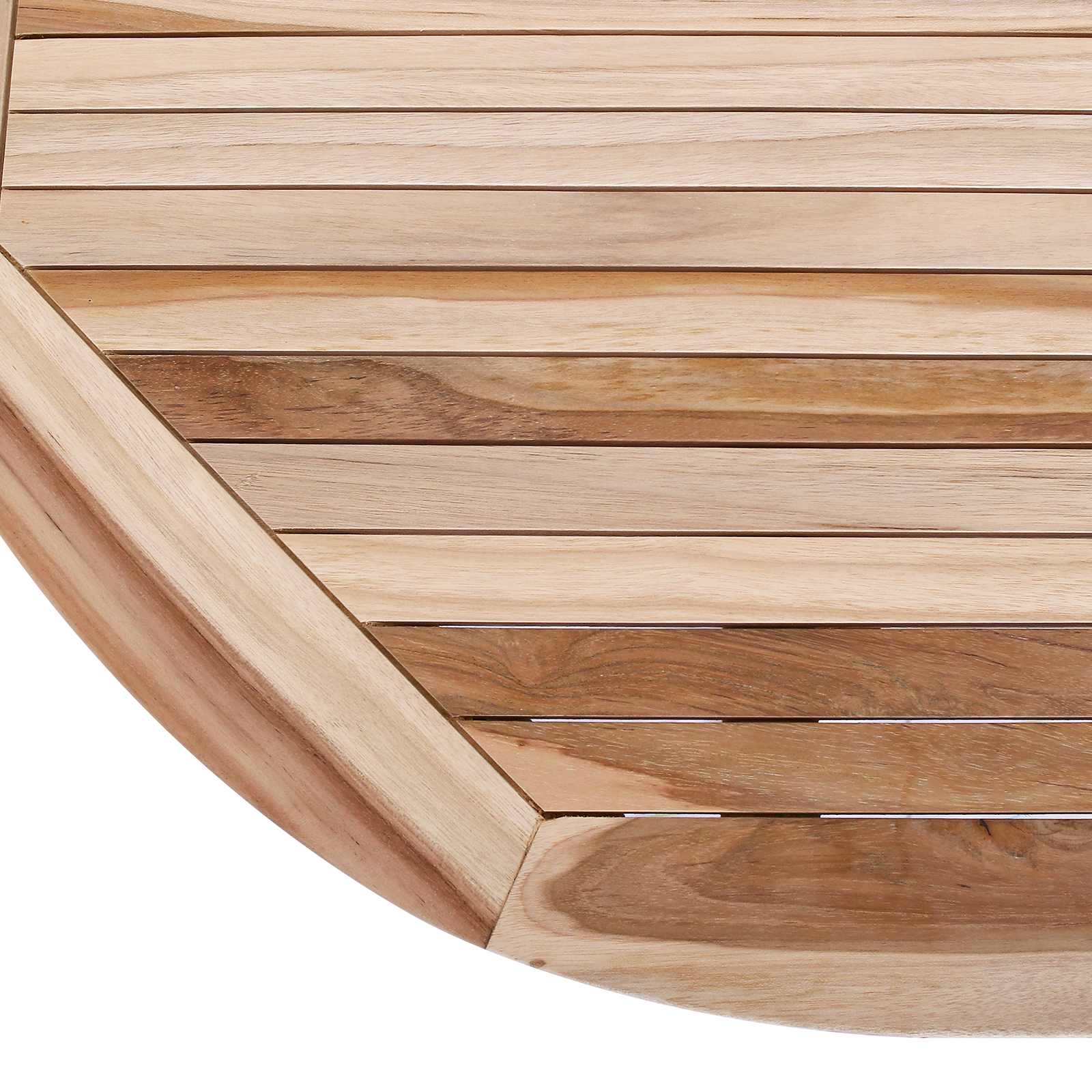 Inklapbare Tuintafel Naturel 160 x 80 x 76 cm Massief Teakhout image 7