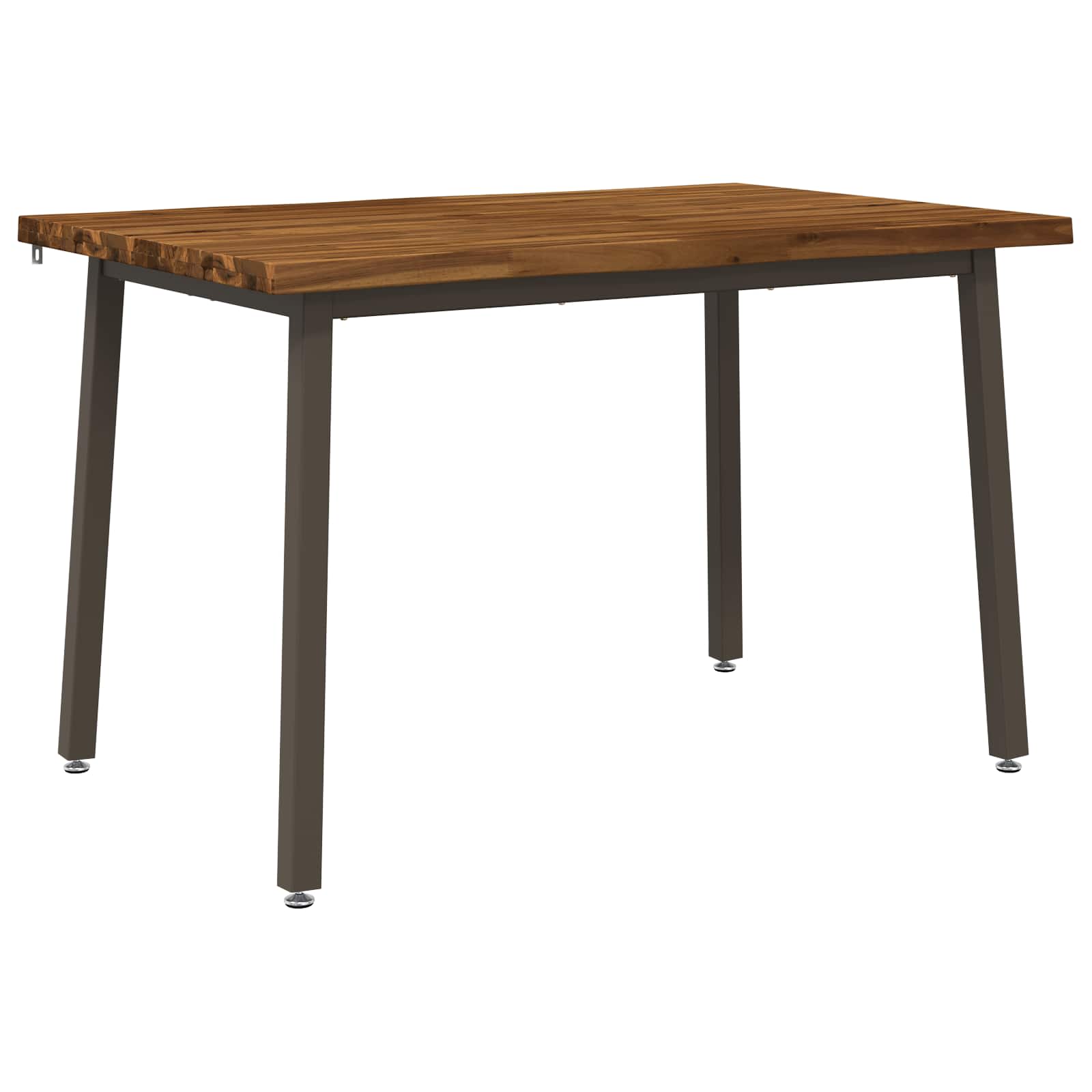 vidaXL 110 x 55 x 75 cm Massivt Akaciaträ Naturlig och Kaffe
