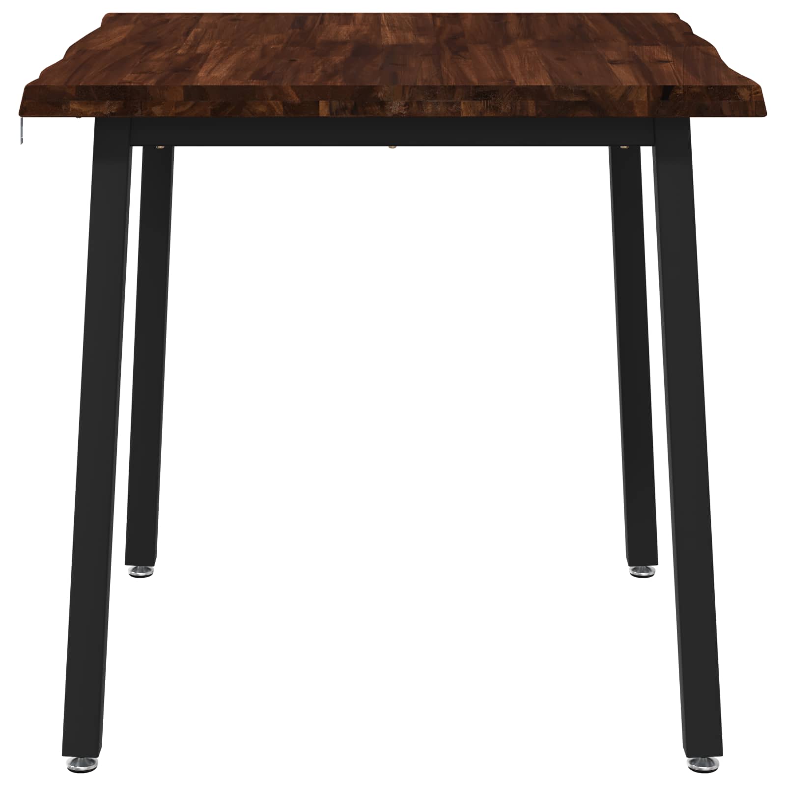 70 x 70 x 75 cm Massief Acaciahout Donkerbruin en Zwart image 3