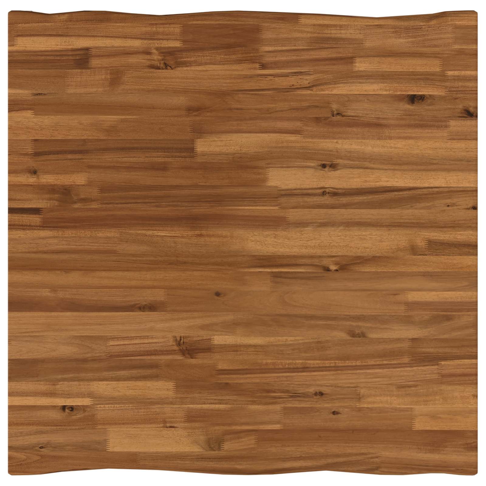 70 x 70 x 75 cm Massief Acaciahout Natuurlijk en Wit Vierkant image 4