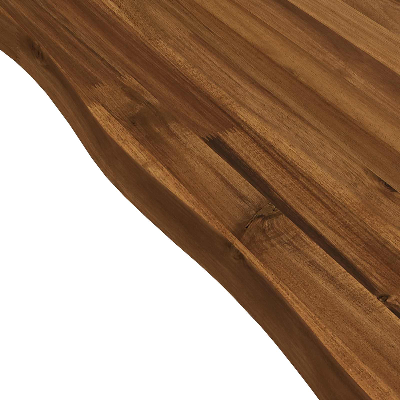 140 x 80 x 75 cm Massief Acaciahout Natuurlijk en Koffie image 6