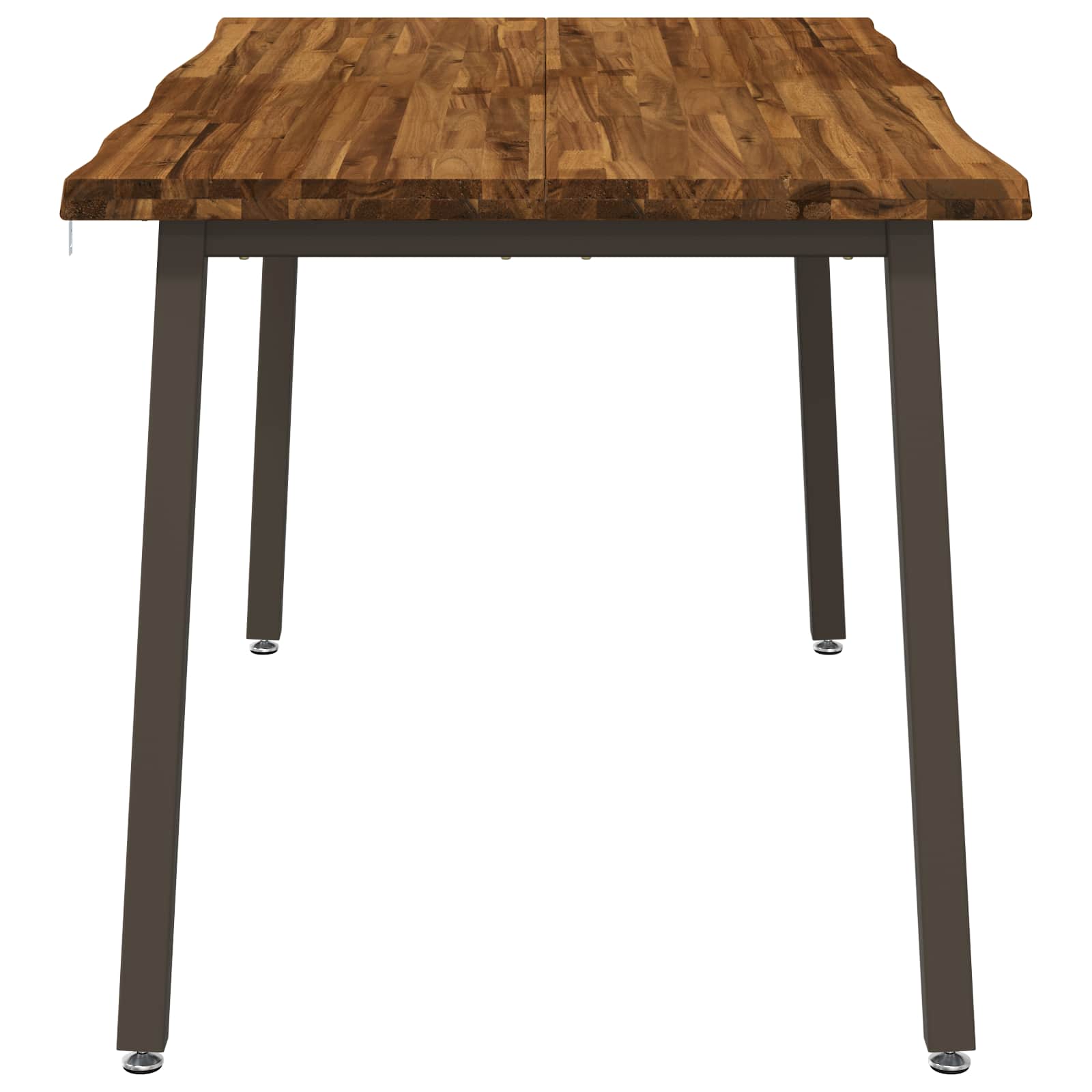 140 x 80 x 75 cm Massief Acaciahout Natuurlijk en Koffie image 3