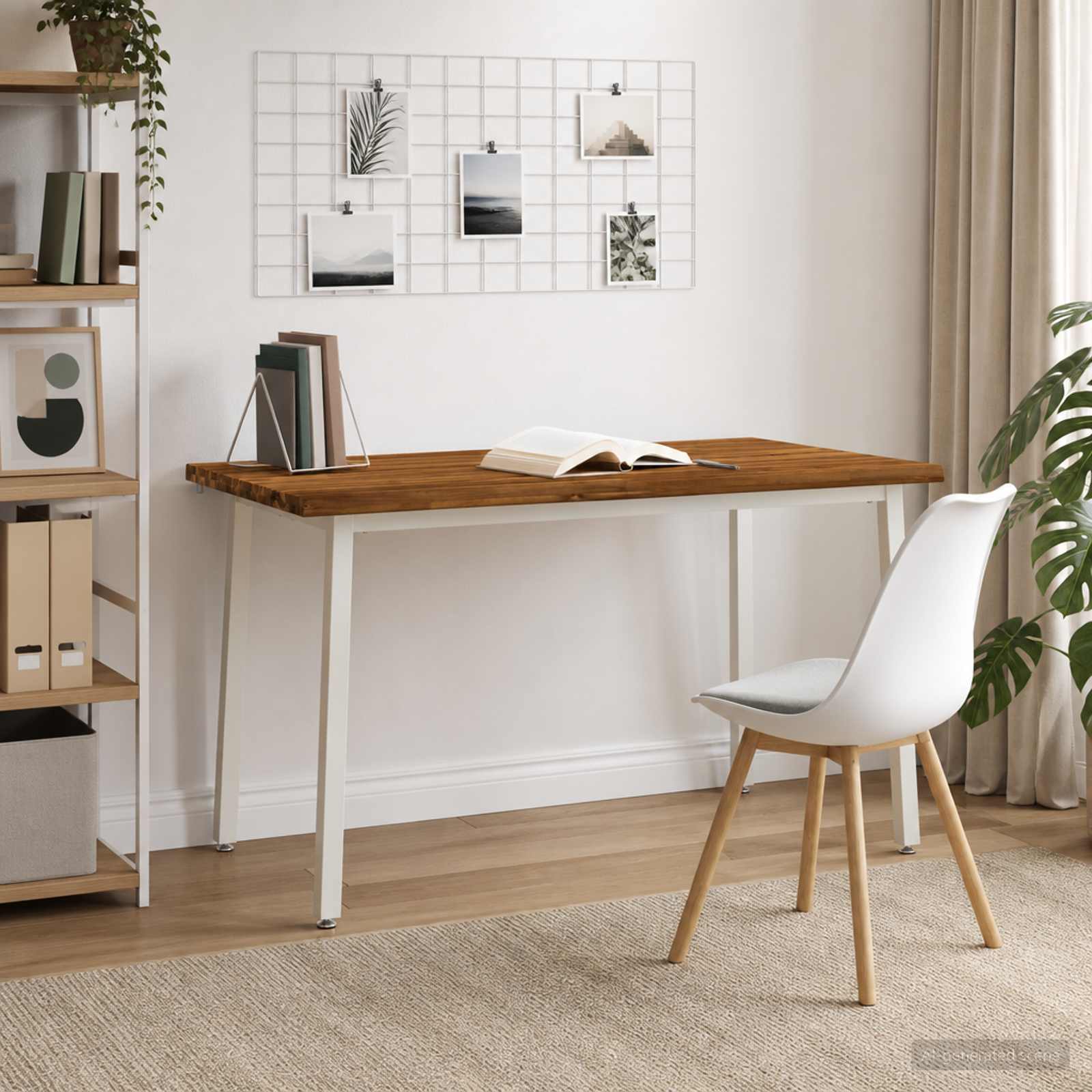 Live Edge Eettafel 140 x 90 x 75 cm Massief Acaciahout Naturel image 3