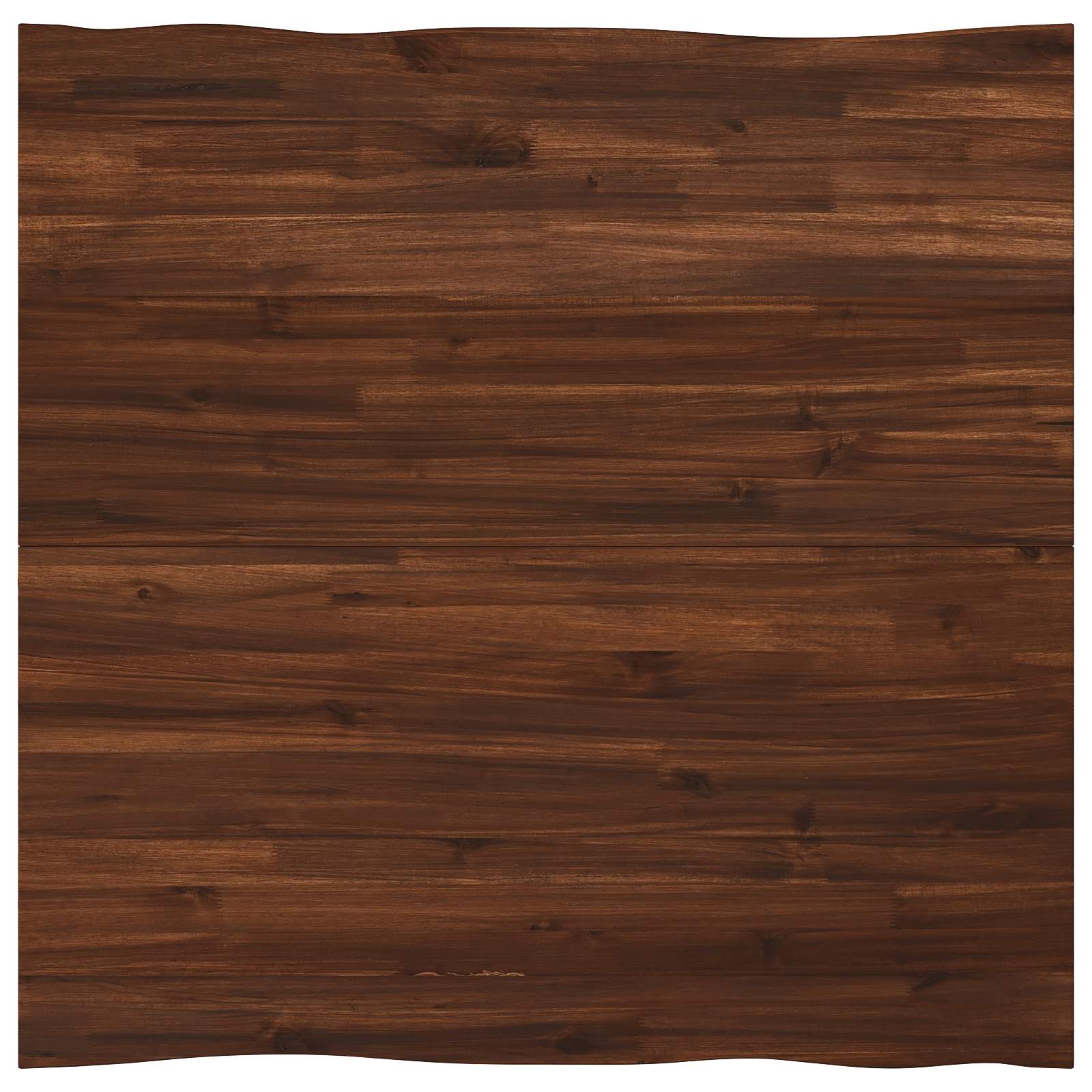 90 x 90 x 75 cm Massief Acaciahout Donkerbruin en Wit Vierkant image 4