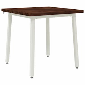vidaXL 60 x 55 x 75 cm Tugev akatsiapuu Tumepruun ja valge Ristk&uuml;lik