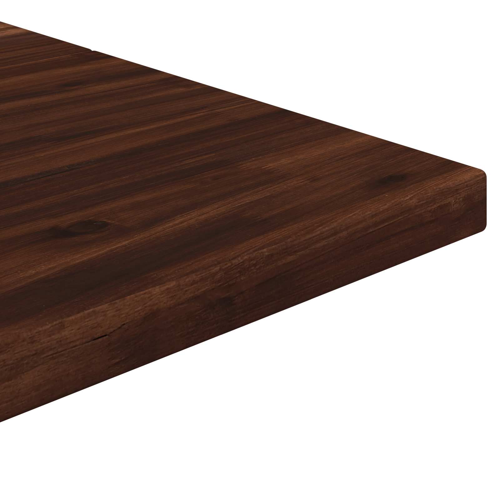 110 x 55 x 75 cm Massief Acaciahout Donkerbruin en Zwart image 7