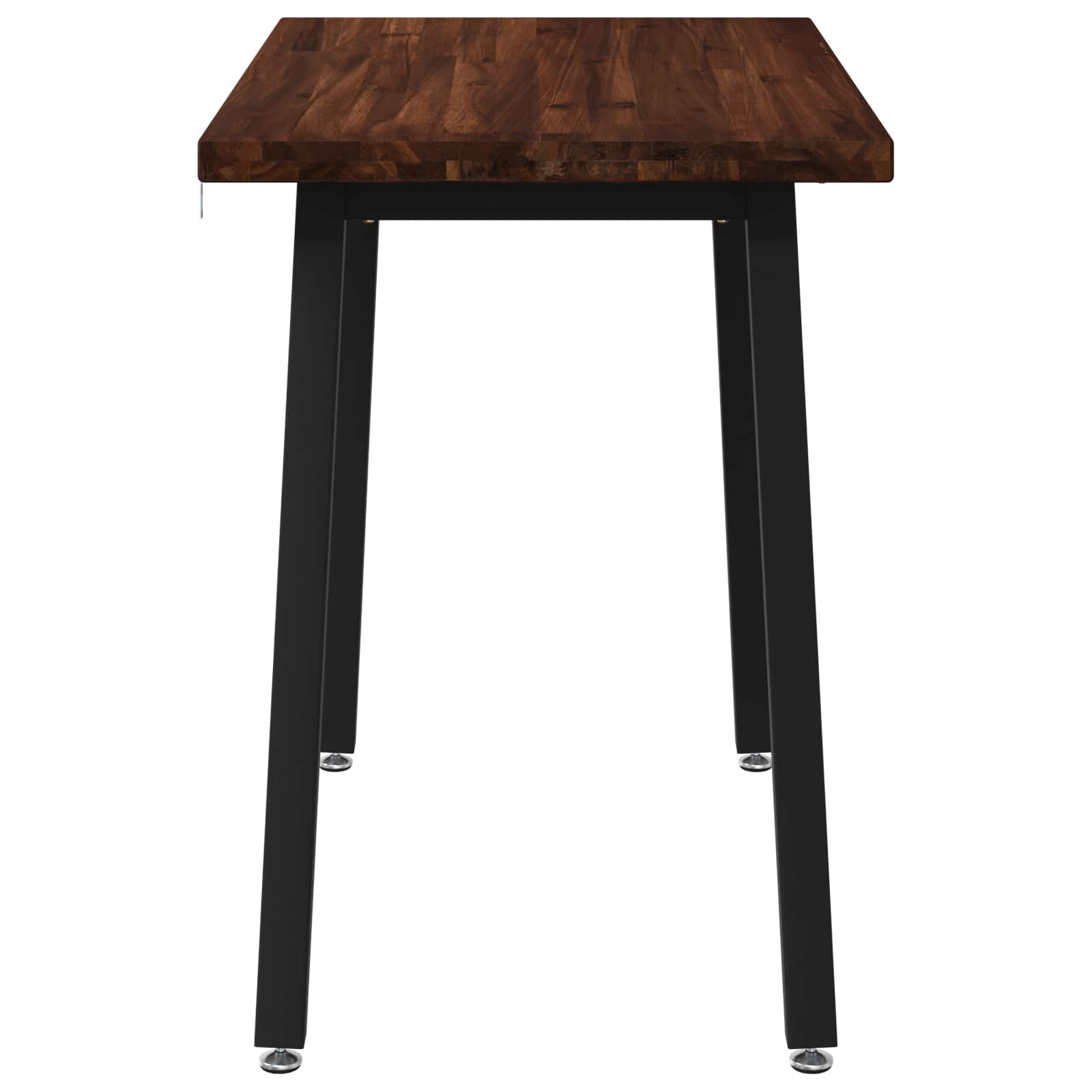 110 x 55 x 75 cm Massief Acaciahout Donkerbruin en Zwart image 5