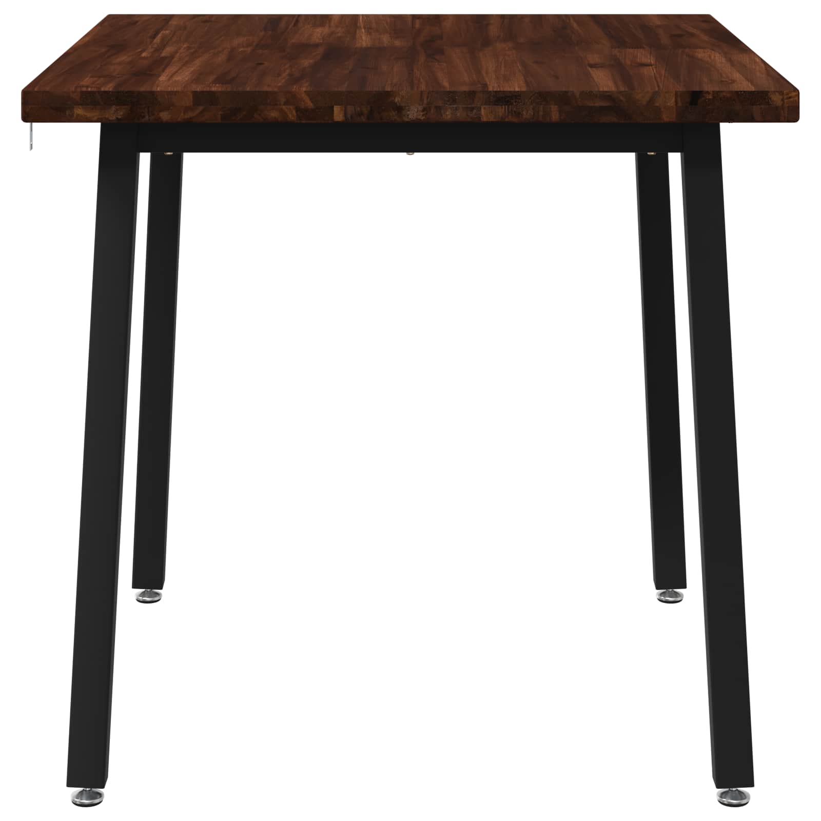 70 x 70 x 75 cm Massief Acaciahout Donkerbruin en Zwart image 3