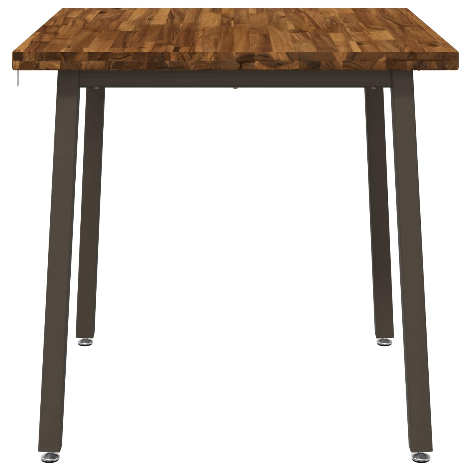 70 x 70 x 75 cm Massief Acaciahout Natuurlijk en Koffie image 3