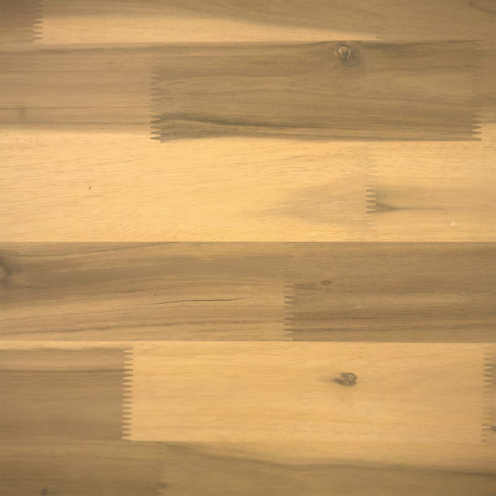 70 x 70 x 75 cm Massief Acaciahout Wit en zwart Vierkant image 7