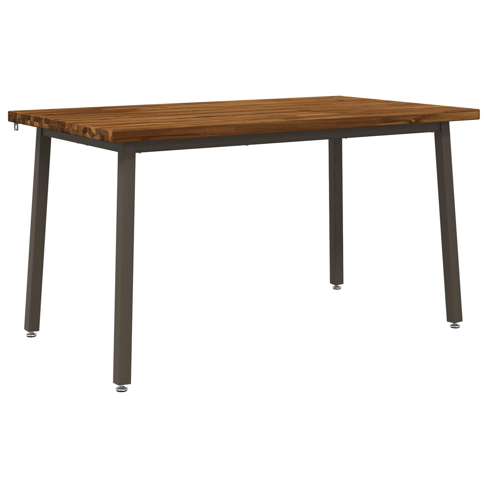 140 x 80 x 75 cm Massief Acaciahout Natuurlijk en Koffie image 1