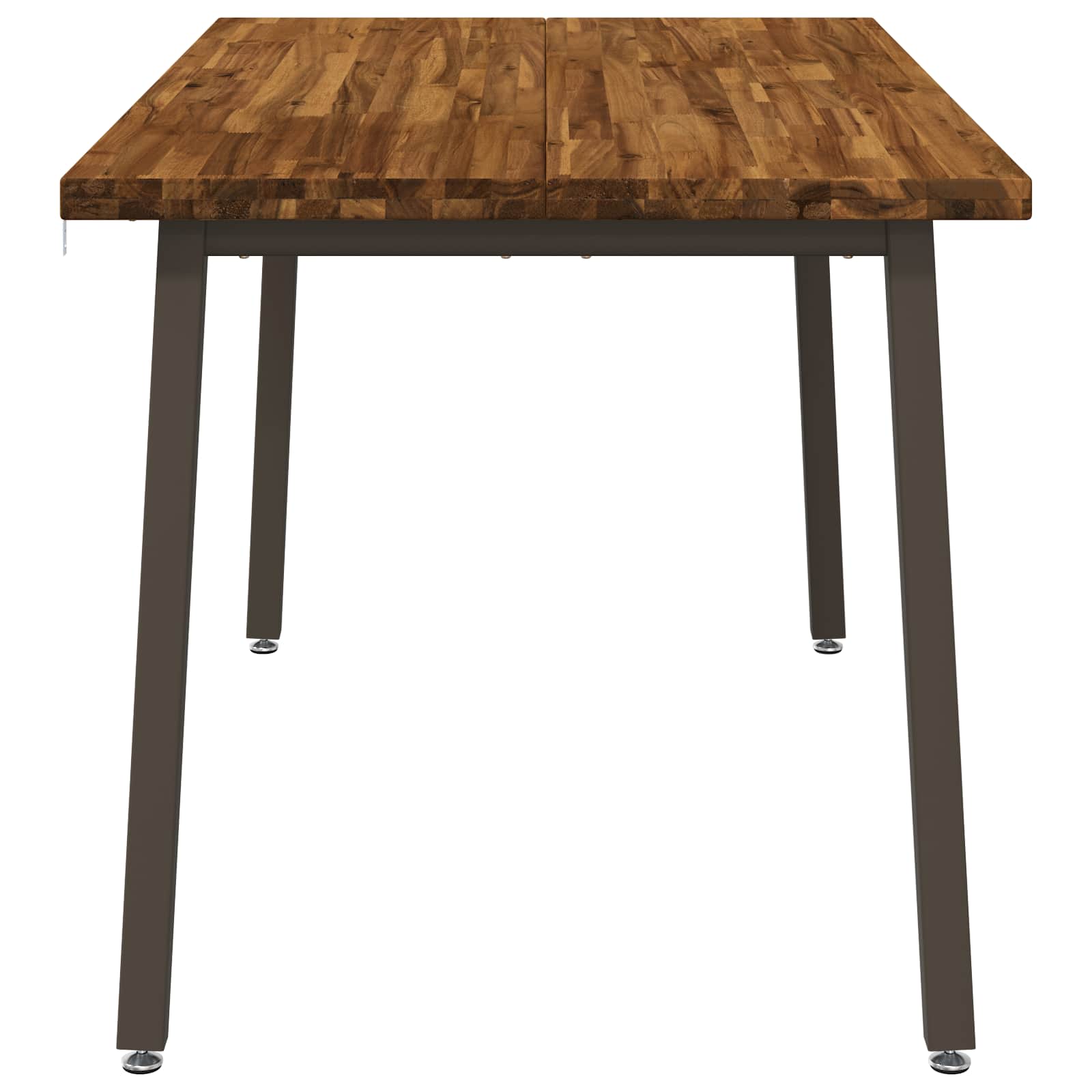 140 x 80 x 75 cm Massief Acaciahout Natuurlijk en Koffie image 3