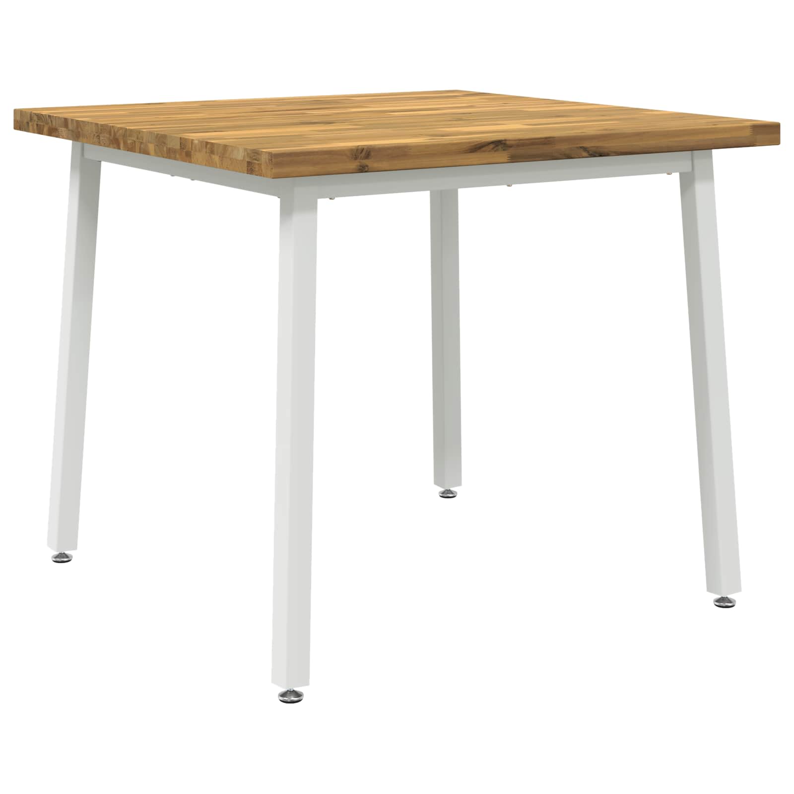 vidaXL Masă de dining pătrată 90 x 90 x 75 cm Lemn Solid de Acacia