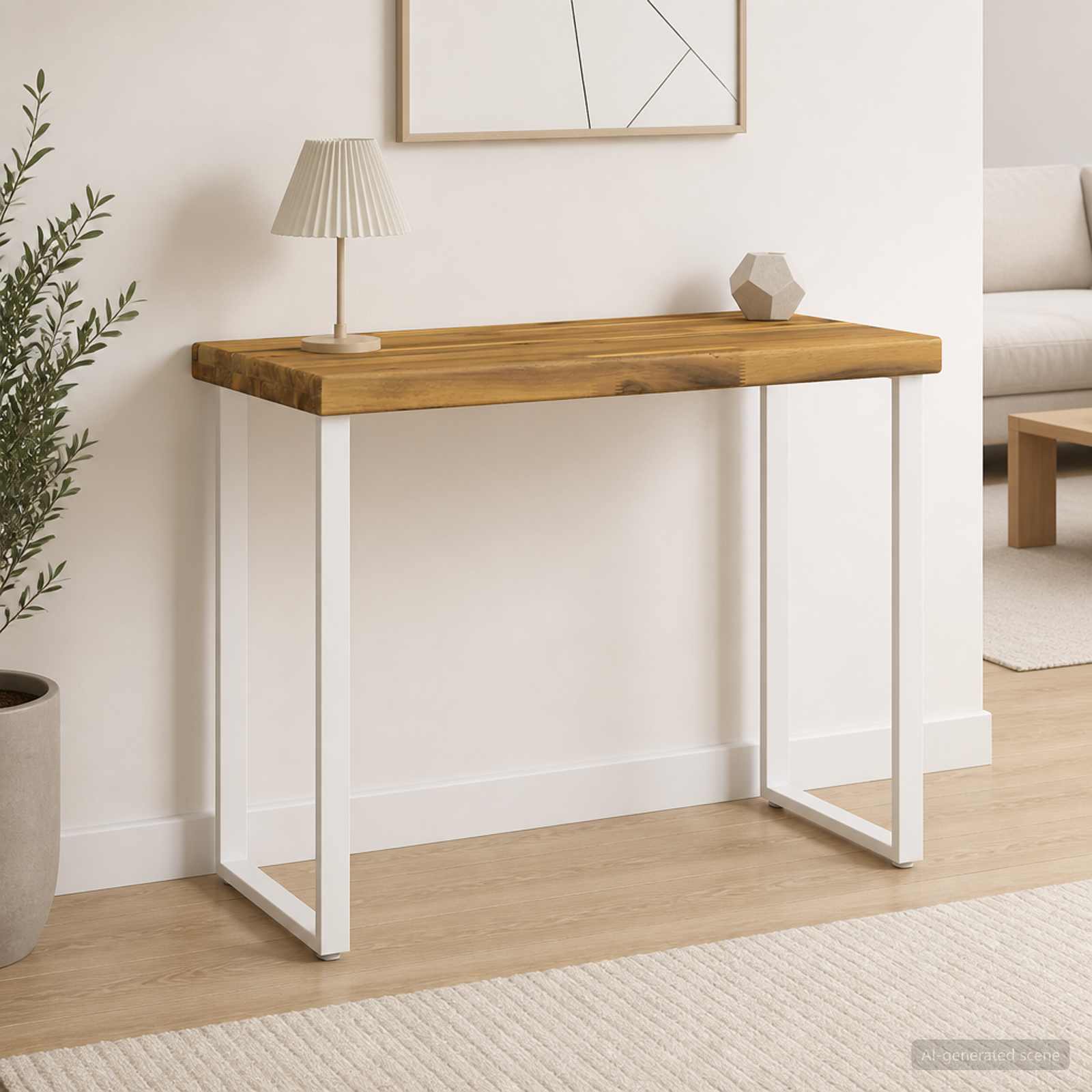 vidaXL Rektangulært Bordplade 90 x 50 x 3,5 cm Rektangulær Hvid