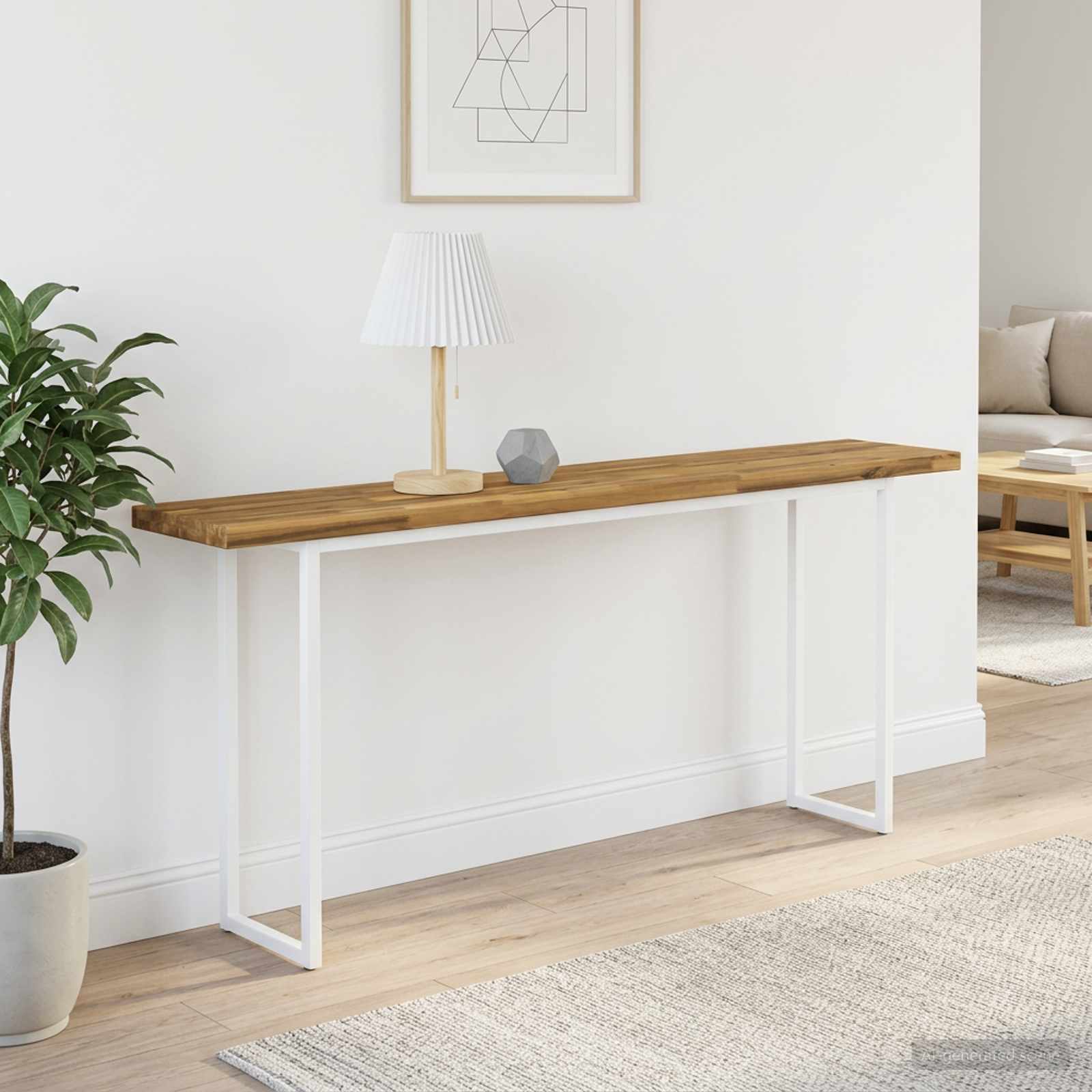 vidaXL Rektangulært Bordplade 90 x 50 x 3,5 cm Rektangulær Hvid