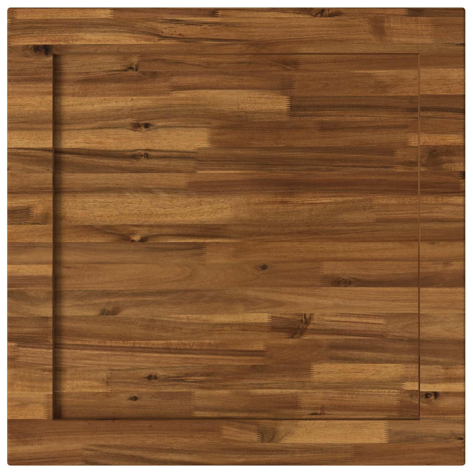 Pravokotna miza 70 x 70 x 3,2 cm Kvadrat Masiven les akacije