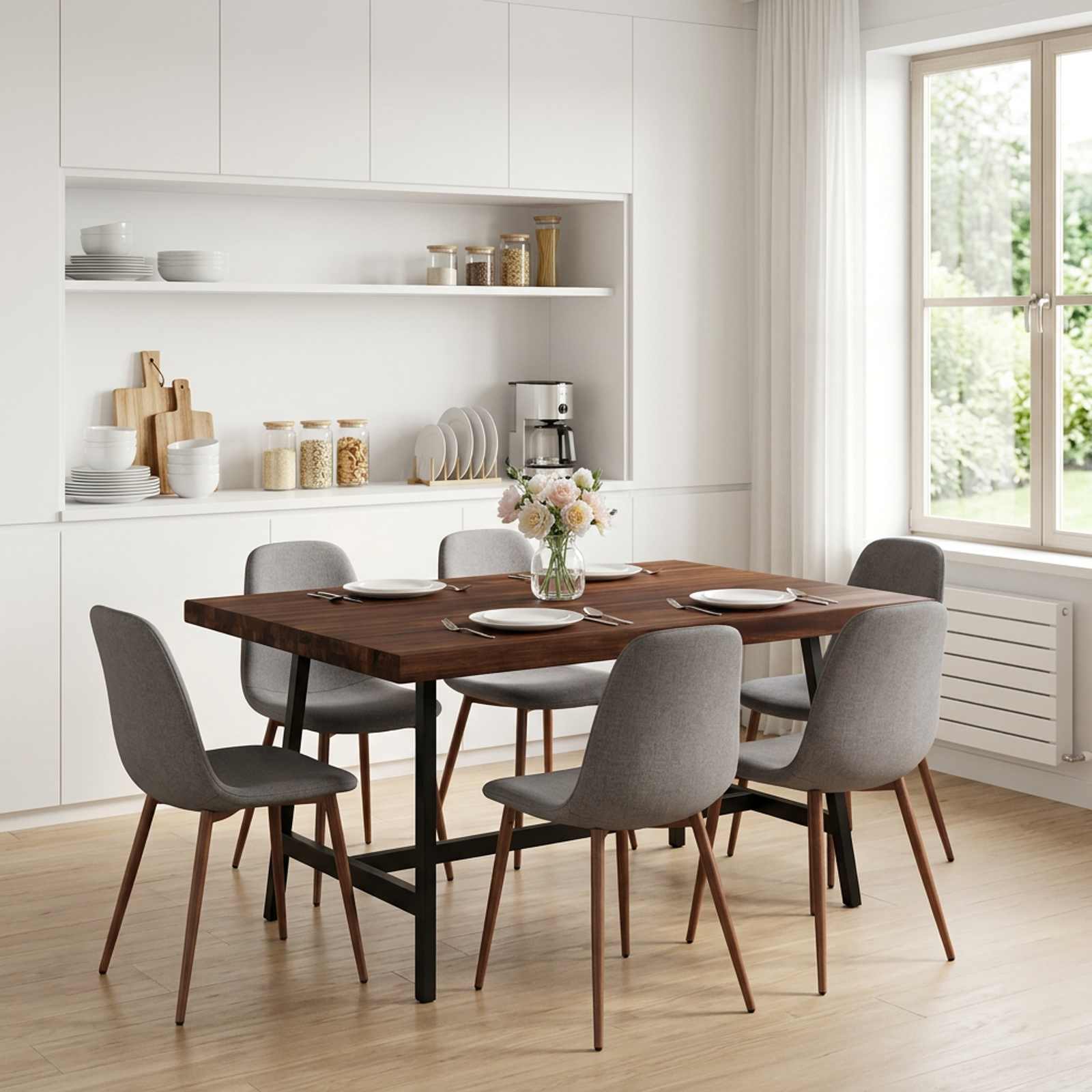 Pravokotna miza 70 x 70 x 3,2 cm Kvadrat Masiven les akacije