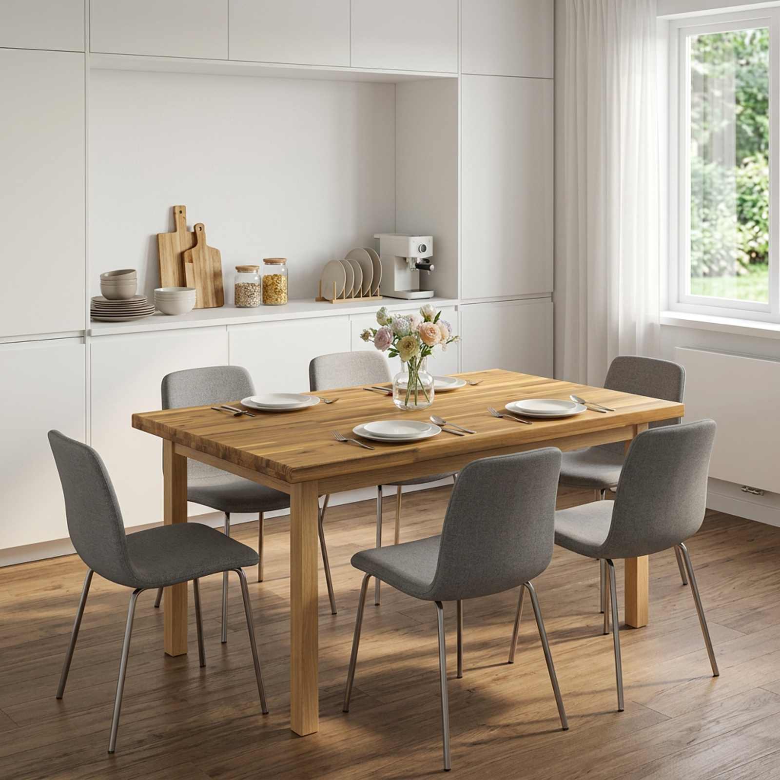 vidaXL Rektangulært Bordplade 100 x 80 x 3,2 cm Rektangulær