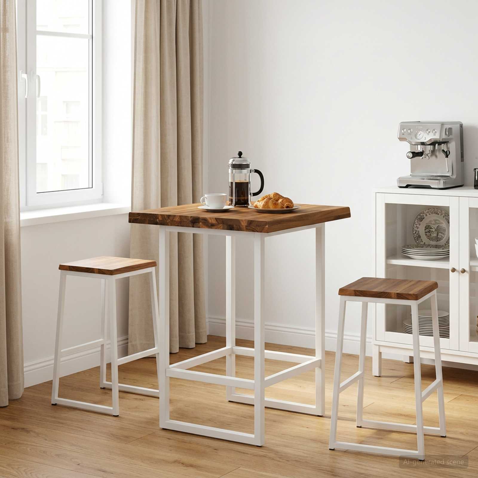 vidaXL Rektangulært Bordplade 40 x 40 x 3,5 cm Firkantet Naturfarvet