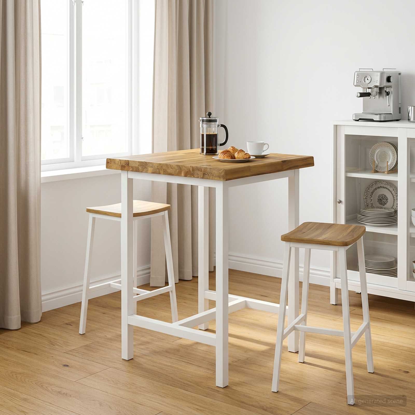 vidaXL Rektangulært Bordplade 50 x 50 x 3,5 cm Firkantet Hvid