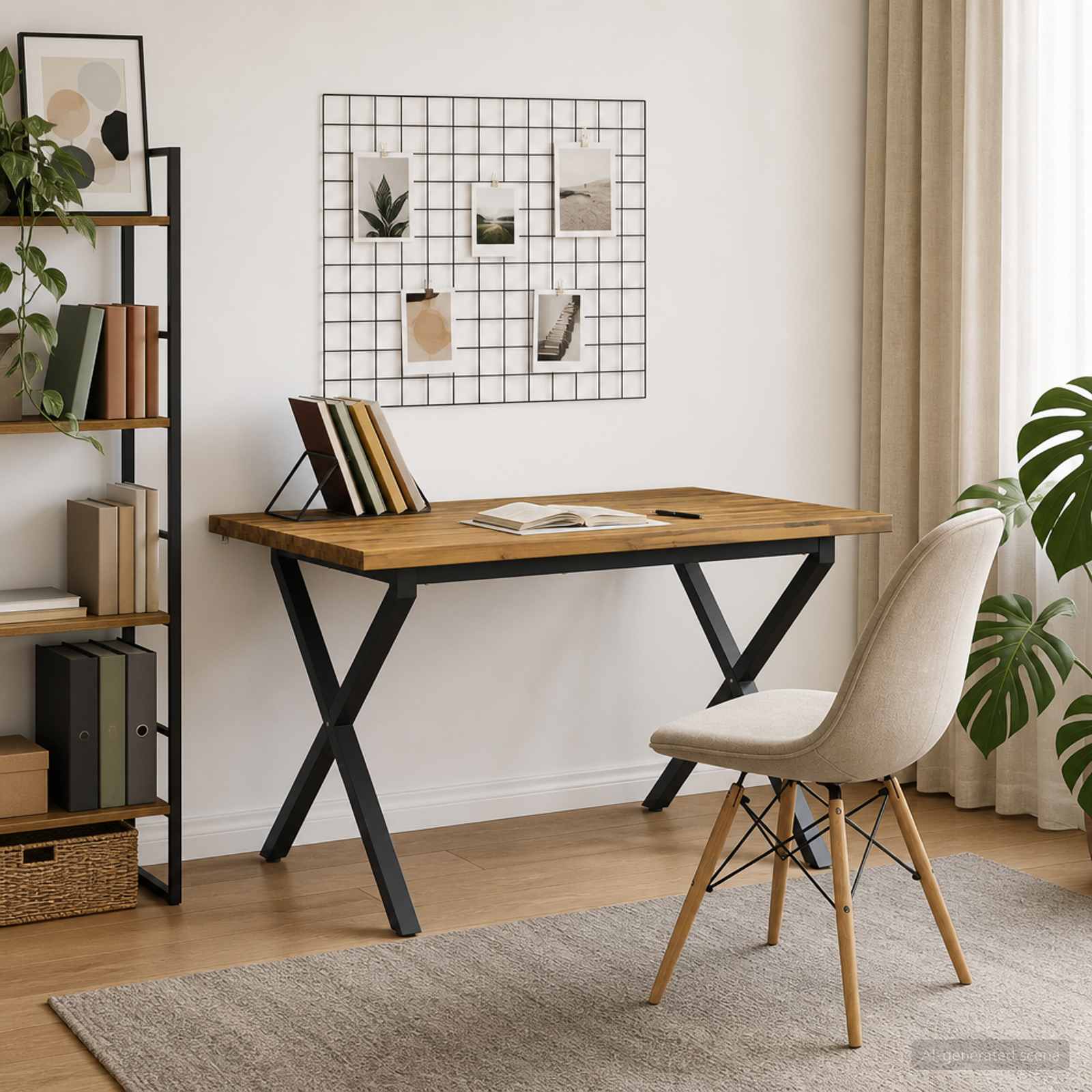 vidaXL Dining table med live edge 90 x 55 x 75 cm Massivt Akacietræ