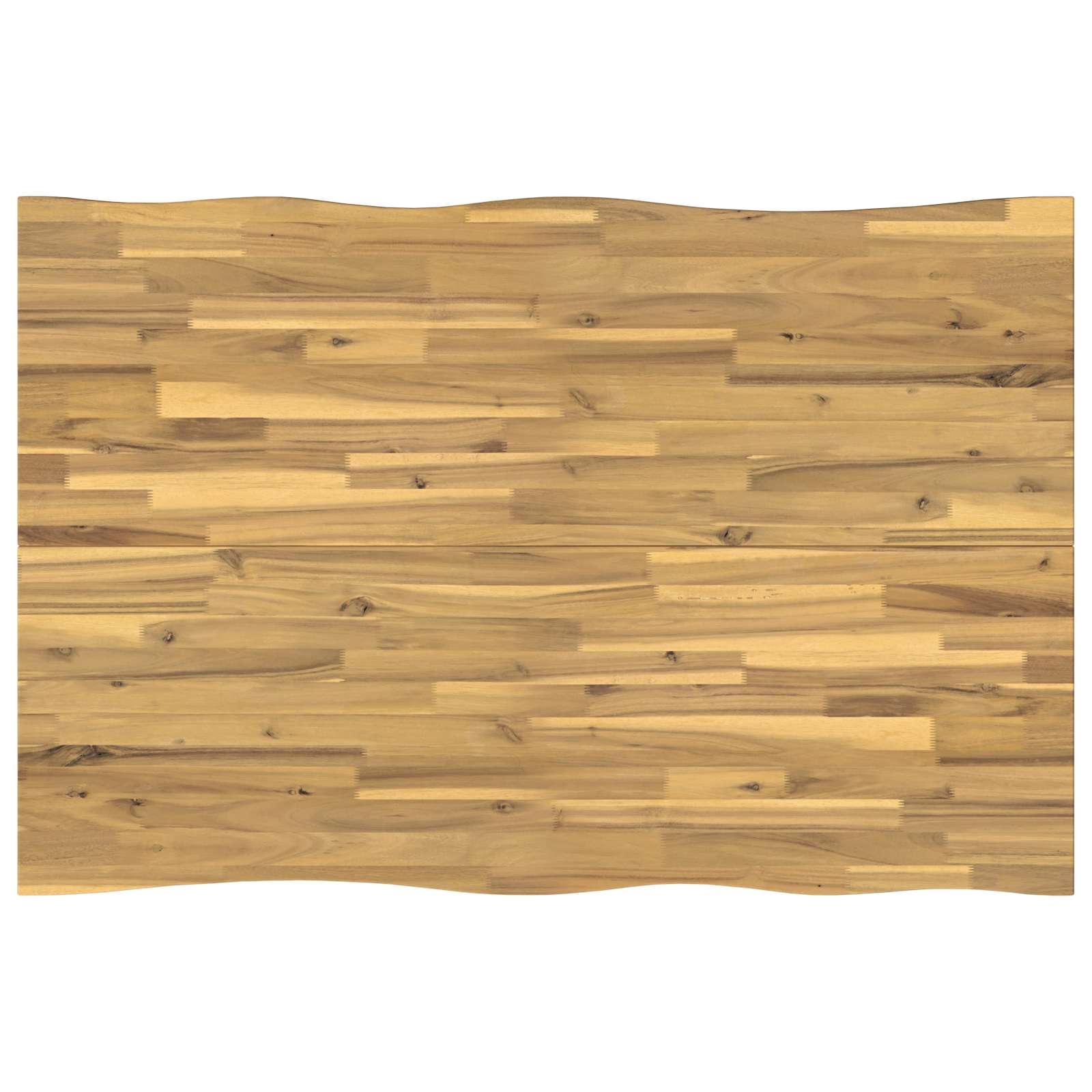120 x 80 x 75 cm Massief Acaciahout Wit Rechthoekig image 6