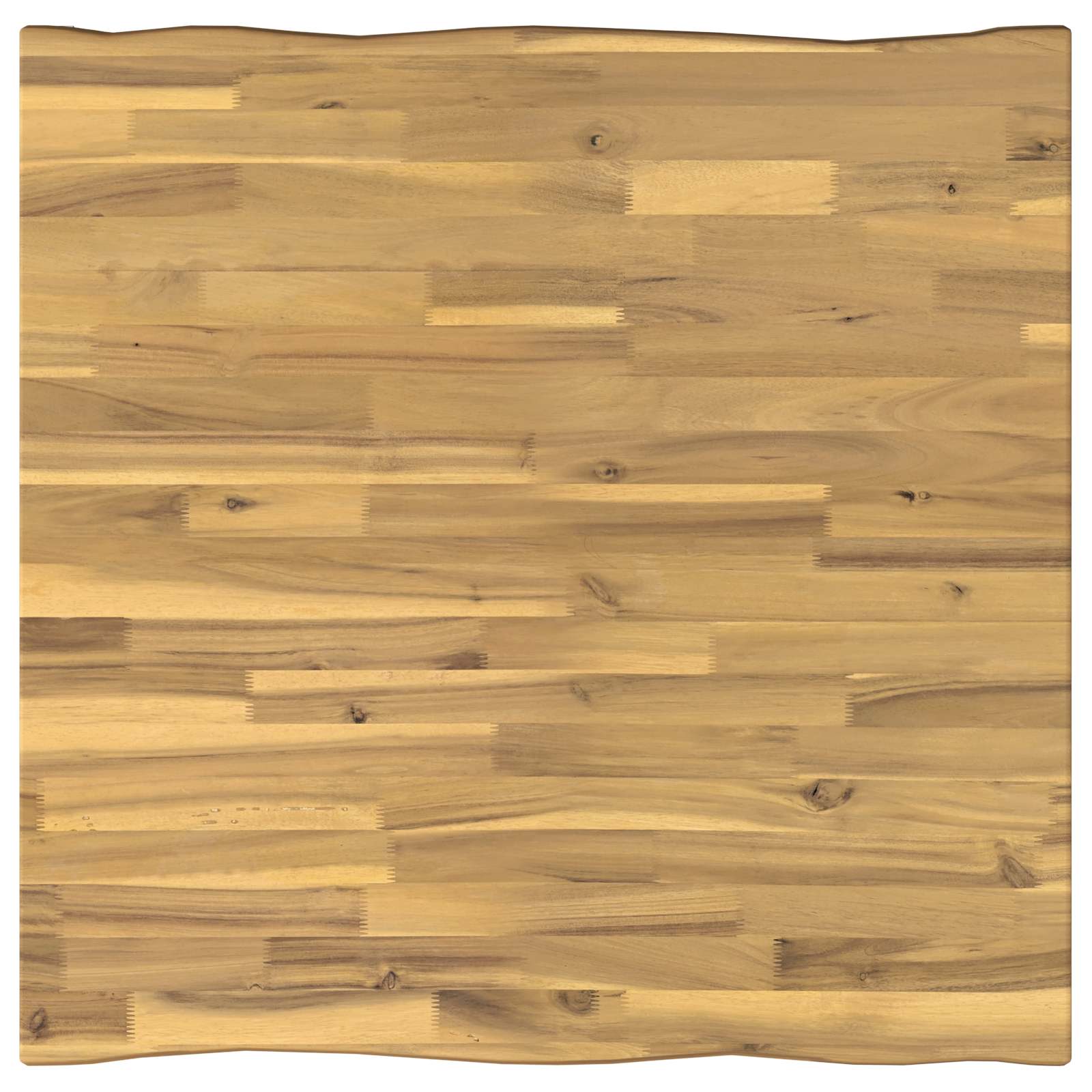 90 x 90 x 75 cm Massief Acaciahout Wit Vierkant image 4