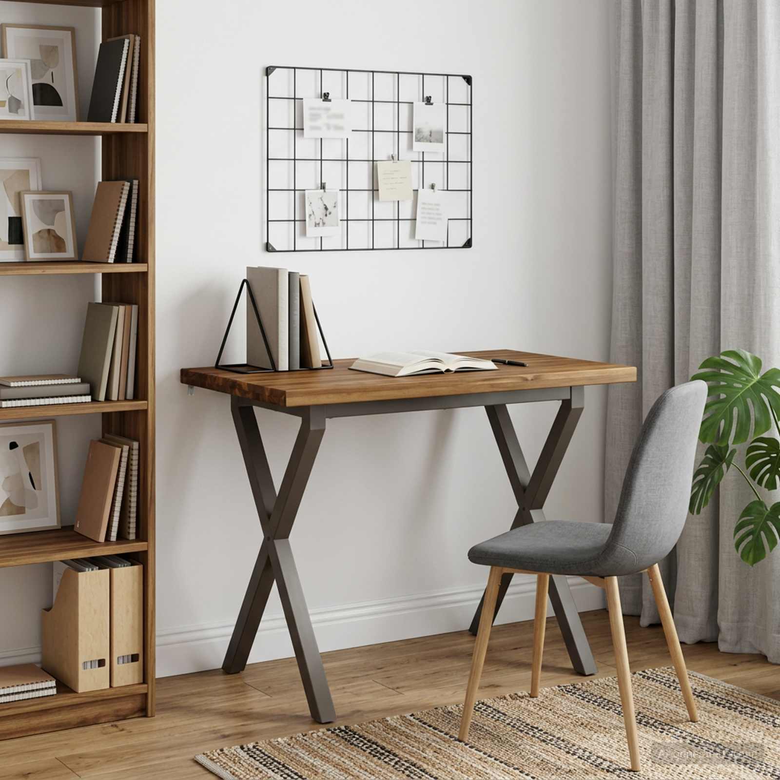 90 x 55 x 75 cm Massief Acaciahout Natuurlijk en Koffie image 1