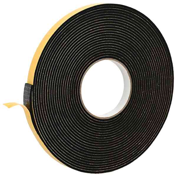vidaXL Iselihkuv vahtlint Must 10mm x 10m CR Vaht
