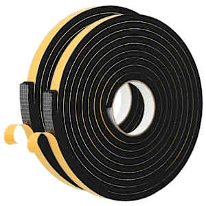 vidaXL Iselihkuv vahtlint 2 tk Must 15mm x 5m CR Vaht