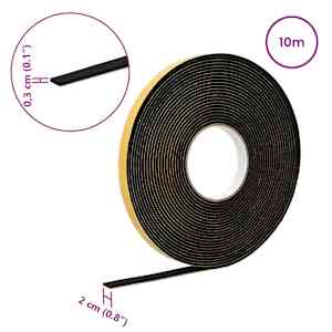Samolepicí pěnová páska 10 pcs Černá 20mm x 10m Pěna CR - obrázek 10