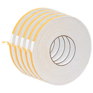vidaXL Iselihkuv vahtlint 5 tk Valge 10mm x 10m CR Vaht