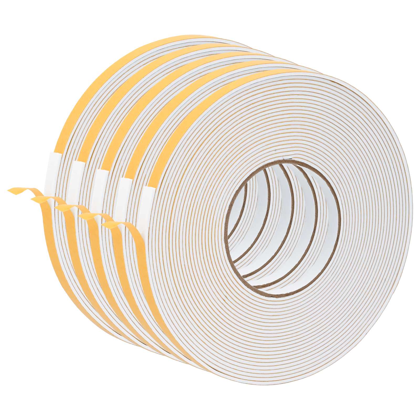 vidaXL Samolepicí pěnová páska 5 ks Bílá 10mm x 10m Pěna CR